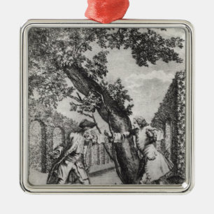Argument tussen Jean-Jacques Rousseau Metalen Ornament
