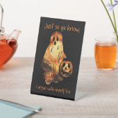 Argumentatieve discutabele Funny Ghost Humor Reclamebord Met Voetstuk (Insitu)