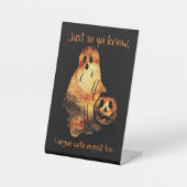 Argumentatieve discutabele Funny Ghost Humor Reclamebord Met Voetstuk (Voorkant)