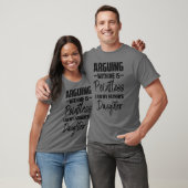 Argumenteren Sinneloze vaders dochter grappige zeg T-shirt (Unisex)