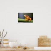 Argus Reed Frog op een tak Poster (Keuken)