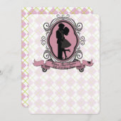 Argyl Baby Shower Invitations Golf Theme Kaart (Voorkant / Achterkant)