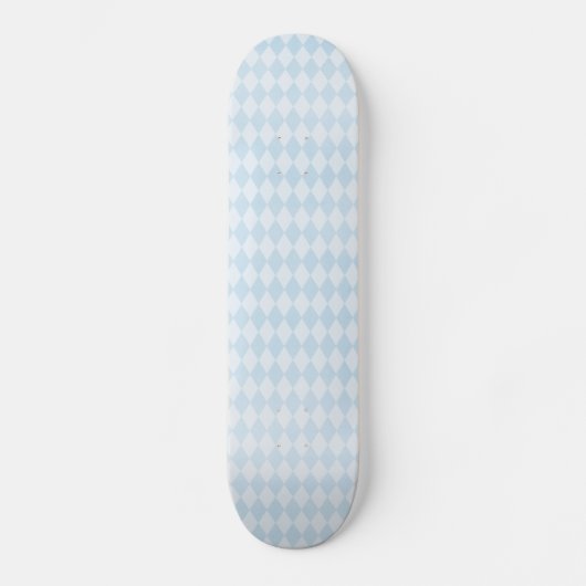 argyle09 LICHTE BABYBLUE POEDER BLUE ARGYLE PATROO Skateboard (Voorkant)