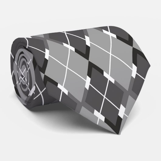 Argyle #2 mannen stropdas (Opgerold)