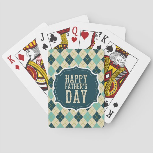 Argyle Aces: Father's Day Edition Speelkaarten (Achterkant)