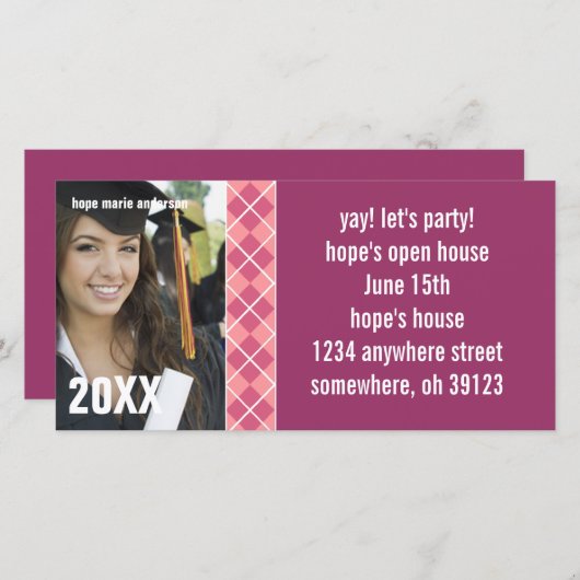 Argyle Afsluitbal Foto's 2010 Afstudeeruitnodiging (Voorkant / Achterkant)