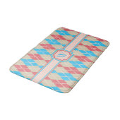 Argyle-badmat voor aan het strand badmat (Gekanteld)