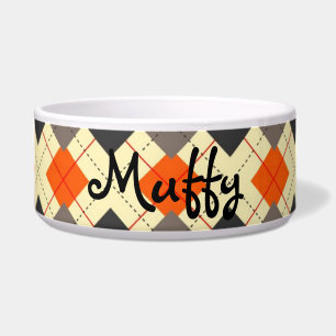 Argyle Barbecue met aangepaste naam Voerbakje