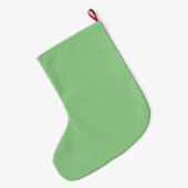 Argyle Bedrukt Groen en Wit Grote Kerstsok (Achterkant (Hangend))