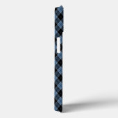 Argyle blauw zwart wit strepen diamant patroon Case-Mate iPhone case (Achterkant / Rechts)