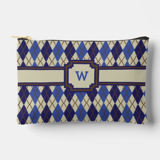 Argyle-blauwbescone Etui (Voorkant)