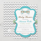 Argyle Bow Stropdas Boy Baby shower Uitnodiging (Voorkant / Achterkant)