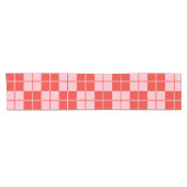 Argyle Checkerboard Plaid Korte Tafelloper (Horizontaal)