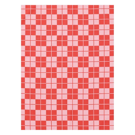 Argyle Checkerboard Plaid Tafelkleed (Voorkant)