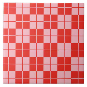 Argyle Checkerboard Plaid Tegeltje