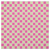 Argyle checkt roze en groen stof (Swatch)