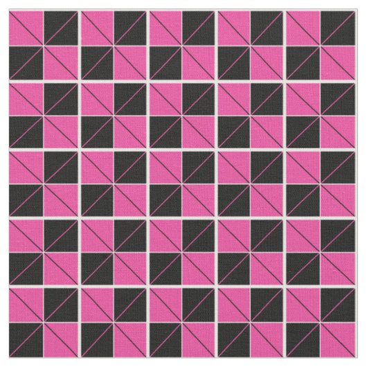 Argyle checkt roze en zwart stof (Close Up)