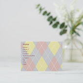 Argyle - Chubby Visitekaartje (Staand voorkant)