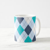 Argyle: Code Naam "Eclectic Blue" mok (Voorkant rechts)