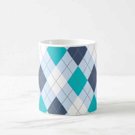 Argyle: Code Naam "Eclectic Blue" mok (Center)