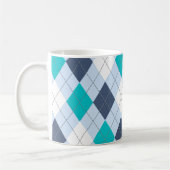 Argyle: Code Naam "Eclectic Blue" mok (Links)