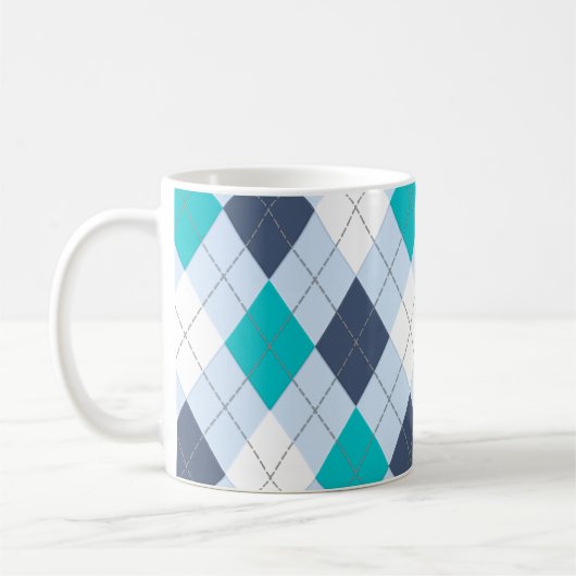 Argyle: Code Naam "Eclectic Blue" mok (Links)
