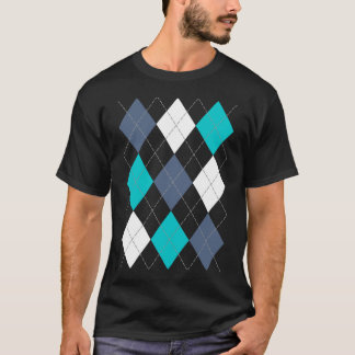 Argyle: Code Naam "Eclectic Blue" shirt (donker)