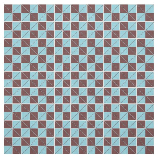 Argyle controleert blauw en bruin stof (Swatch)
