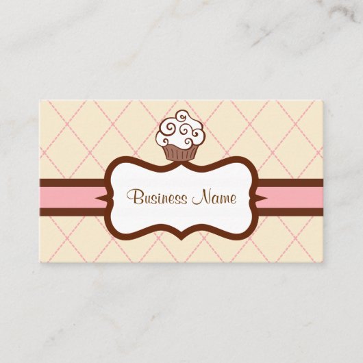 Argyle Cupcake Visitekaartje (Voorkant)