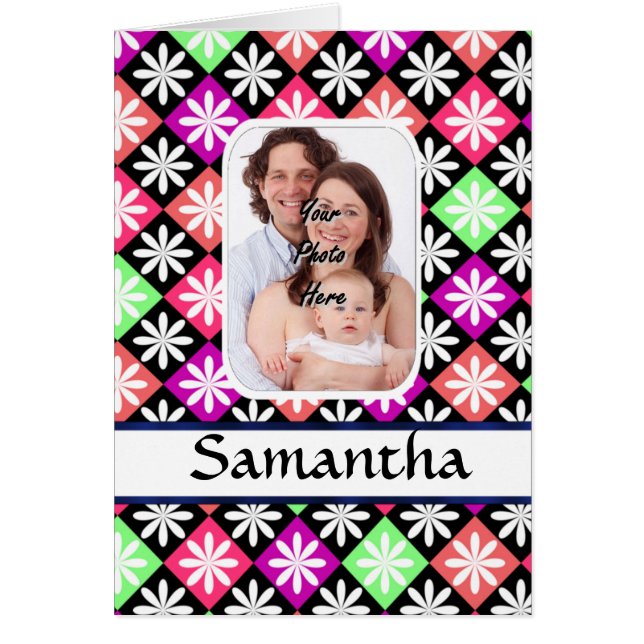 Argyle daisy pattern (Voorkant)