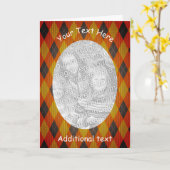 Argyle Design Lijst - Persoonlijke fotokaart Kaart (Gele Bloem)