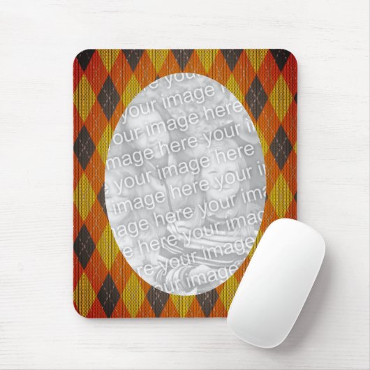 Argyle Design Photo Lijst Muismat (Met muis)