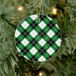 Argyle Diagonal Diamond Play Keramisch Ornament
