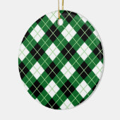 Argyle Diagonal Diamond Play Keramisch Ornament (Links)