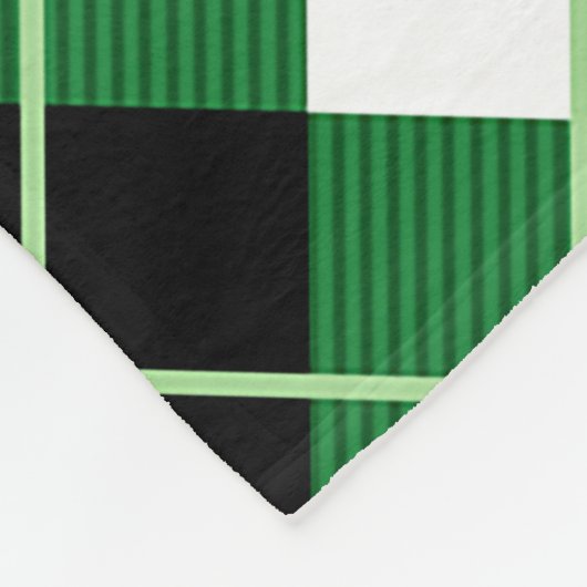 Argyle diagonale ruitruit fleece deken (Hoek)