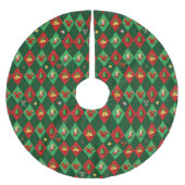 Argyle Diamant Kerstpatroon Kerstboom Rok (Voorkant)