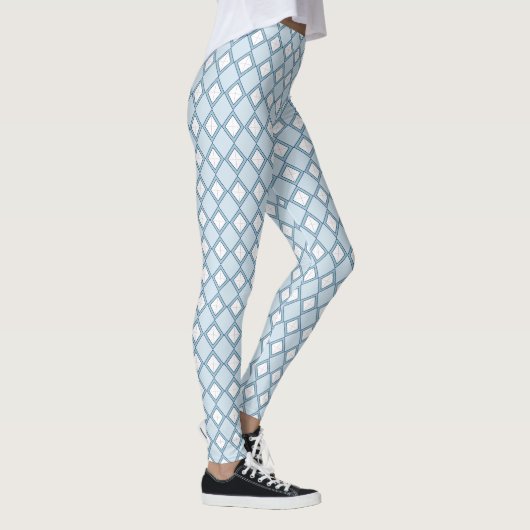 Argyle/Diamond Blue Leggings (Rechts)