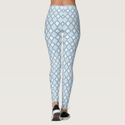 Argyle/Diamond Blue Leggings (Achterkant)