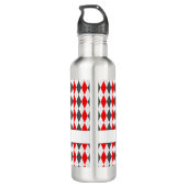 Argyle Diamond Pattern COACH Sport Preppy Fun Waterfles (Achterkant)