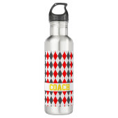 Argyle Diamond Pattern COACH Sport Preppy Fun Waterfles (Voorkant)