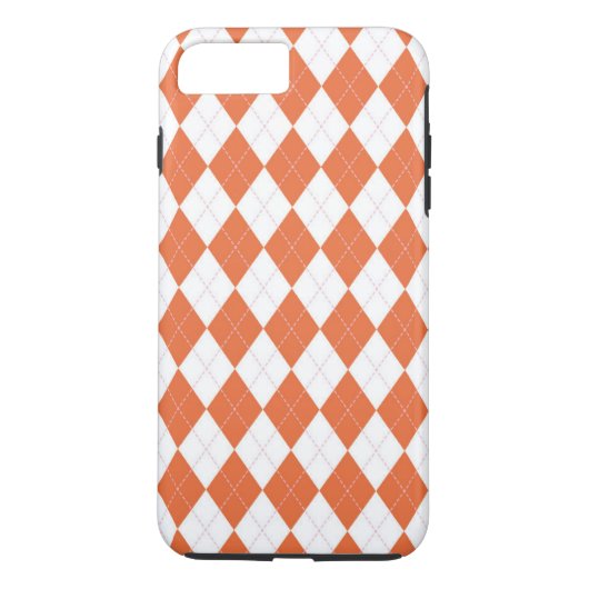 Argyle Diamond Pattern Red Phone Case (Achterkant)
