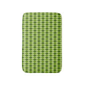 Argyle Diamond Plaid in tinten van lichter groen Badmat (Voorkant Verticaal)