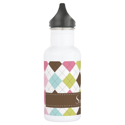 Argyle Diamond Stitch Hoot 32. oz. Waterfles (Links)