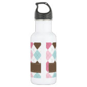 Argyle Diamond Stitch Hoot 32. oz. Waterfles (Achterkant)