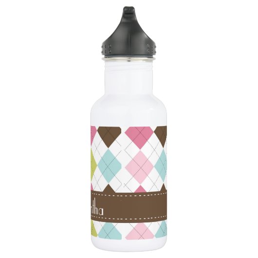 Argyle Diamond Stitch Hoot 32. oz. Waterfles (Rechts)