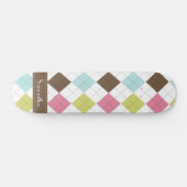 Argyle Diamond Stitch Old School Skateboard (Horizontaal)