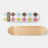 Argyle Diamond Stitch Old School Skateboard (Horizontaal)