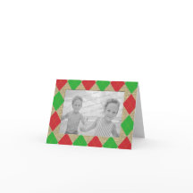 Argyle en Burlap Vakantiefoto Dank u