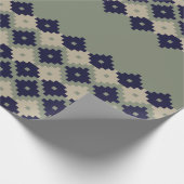 Argyle fair isle naadloze patroonontwerper, cadeaupapier (Hoek)