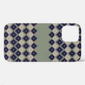 Argyle fair isle naadloze patroonontwerper, Case-Mate iPhone case (Achterkant (horizontaal))